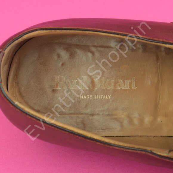 Paul Stuart Shoes Mens 9 Brown Cap Toe Oxford Sestiere Dainite Soles Italy - Picture 7 of 11